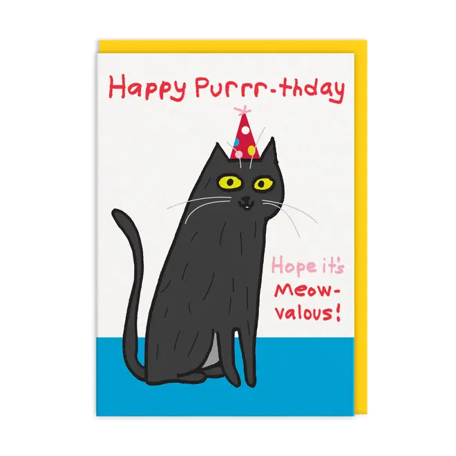 Hope It's Meow-valous! Birthday Card