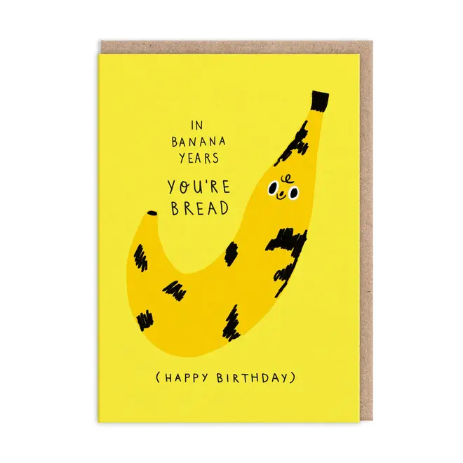 In Banana Years Birthday Card