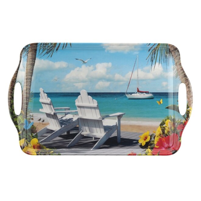 In the Sunshine Large Melamine Handled Tray