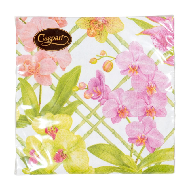 Orchid Conservatory Paper Cocktail Napkins