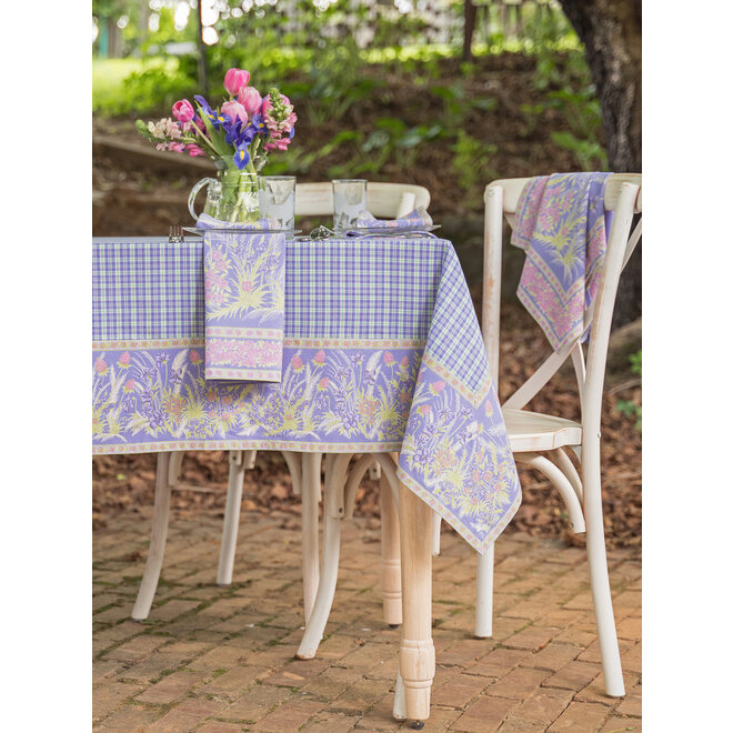 Clover Periwinkle Tablecloth, 54" x 54"