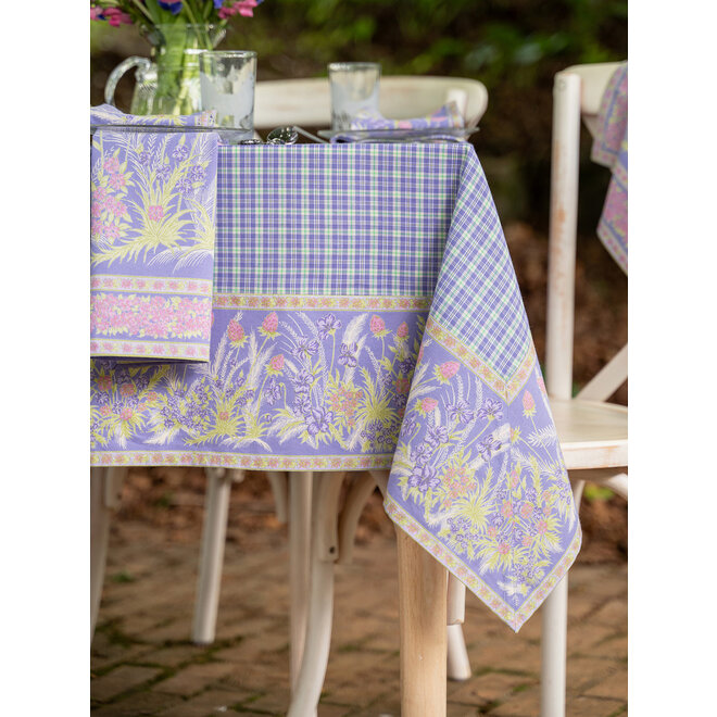 Clover Periwinkle Tablecloth, 54" x 54"