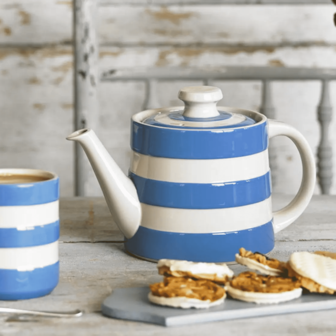 Blue Cornishware Classic Teapot