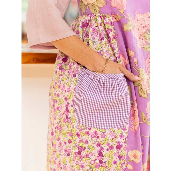 Lilac Patchwork Chef's Apron