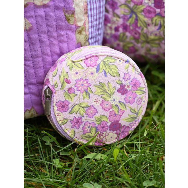 Lilac Patchwork Pill Case