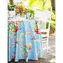 Cottage Rose Sky Blue 88" Round Tablecloth