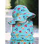 Flower Toss Turquoise Baby Sunhat (One Size)