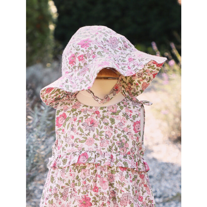 Heather White Baby Sunhat (One Size)