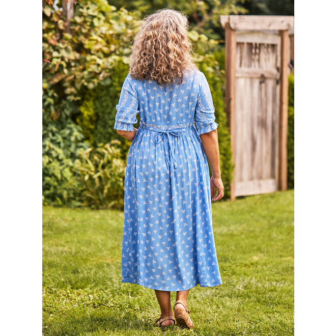 Flowerpot Blue Dress