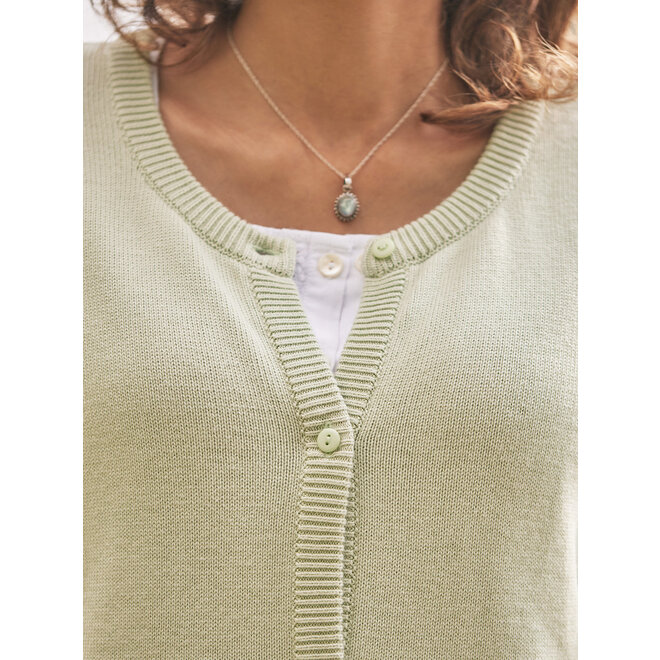 Mint Meadow Flower Cardigan