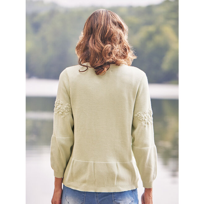 Mint Meadow Flower Cardigan