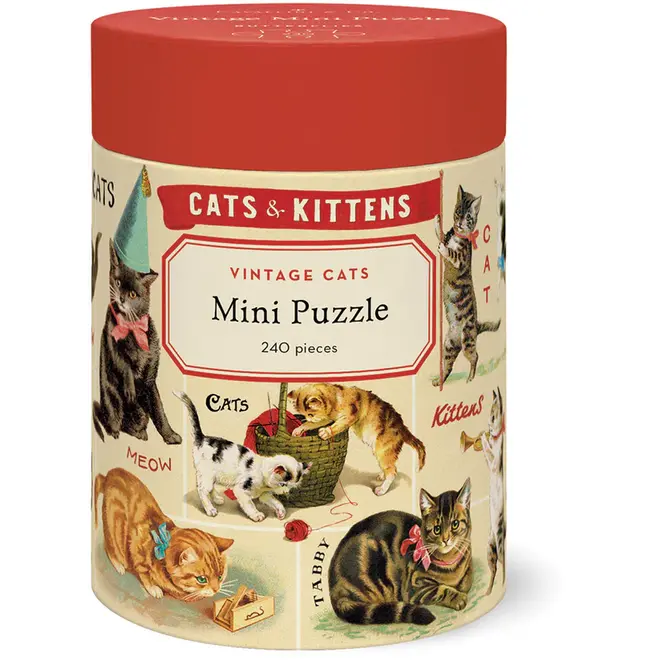 Vintage Cats 240 Piece Mini Puzzle