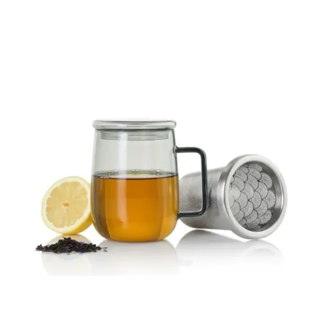 AdHoc Yuna Glass Mug with Infuser