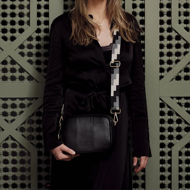 Black & Stone Geometric Strap