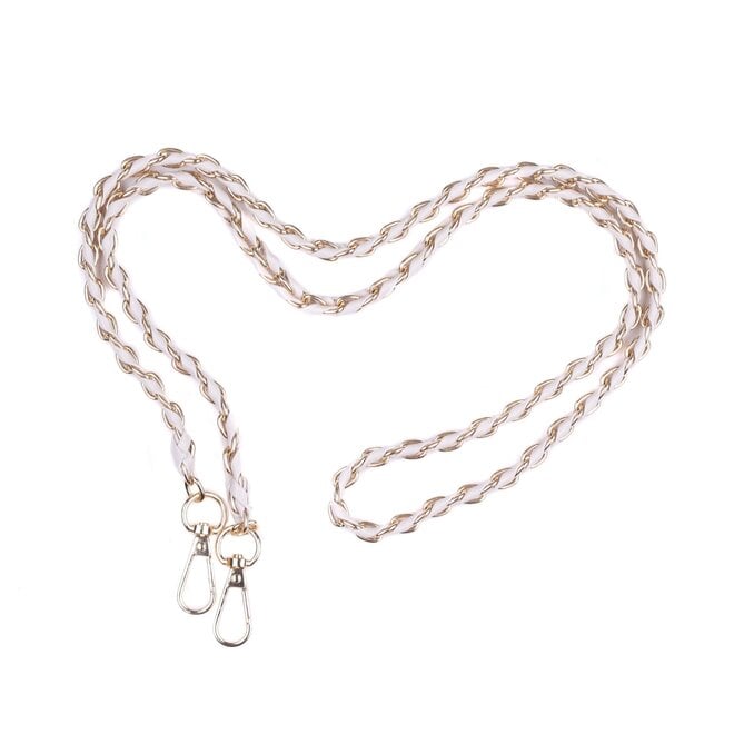 Stone Weave Gold Chain Strap