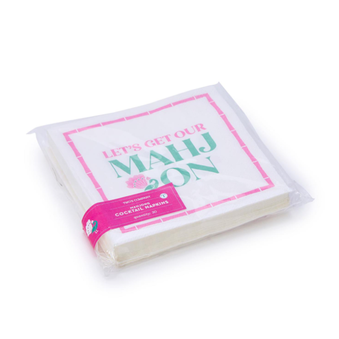 Let's Get Our Mahj On Paper Cocktail Napkins