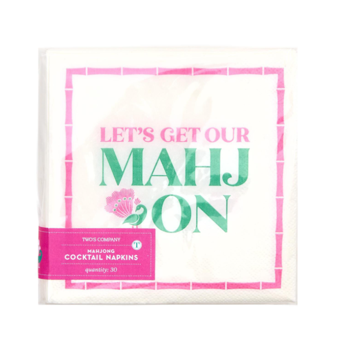 Let's Get Our Mahj On Paper Cocktail Napkins