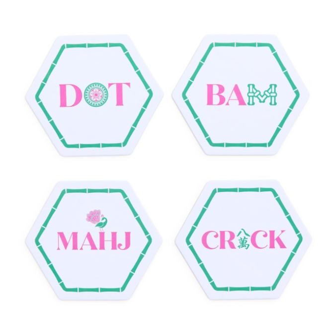 Let's Mahj Paper Coasters