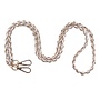 Oatmeal Weave Gold Chain Strap