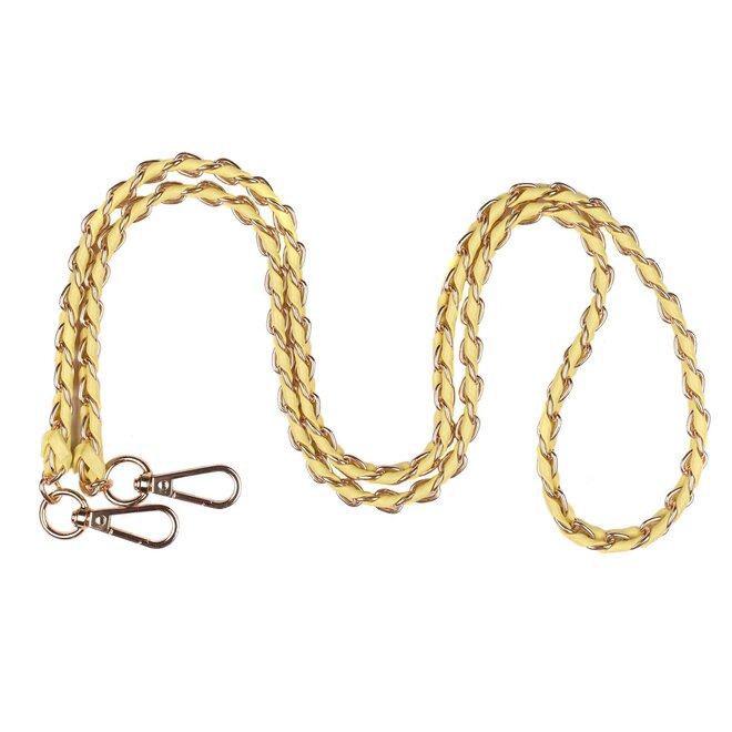 Sherbet Lemon Weave Gold Chain Strap
