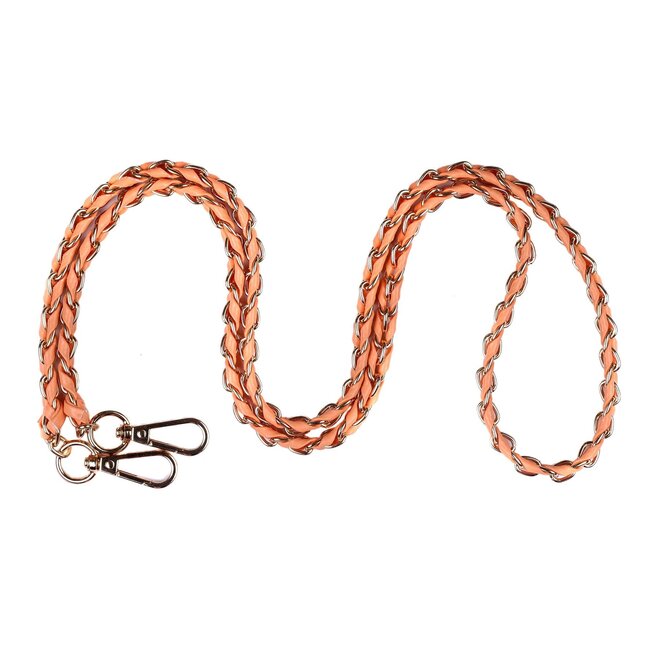Tangerine Weave Gold Chain Strap