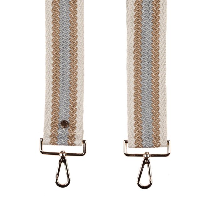 Oatmeal Woven Stripe Strap