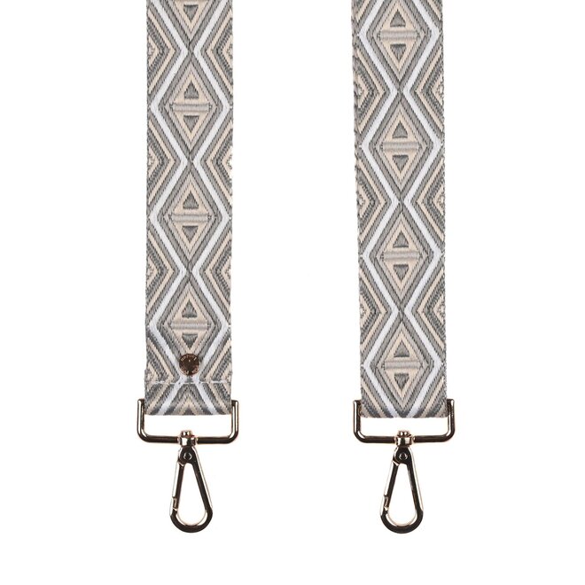 Oatmeal & Grey Mosaic Strap