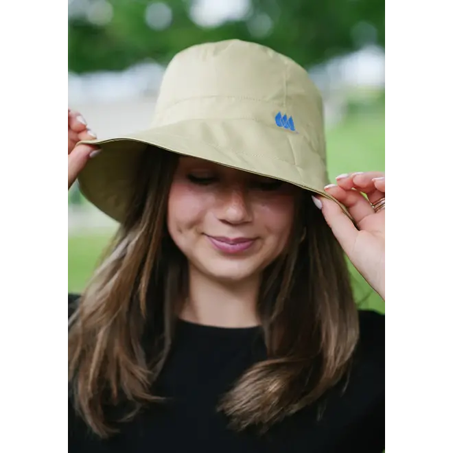 Olive Gold Rain Cap Bucket Hat