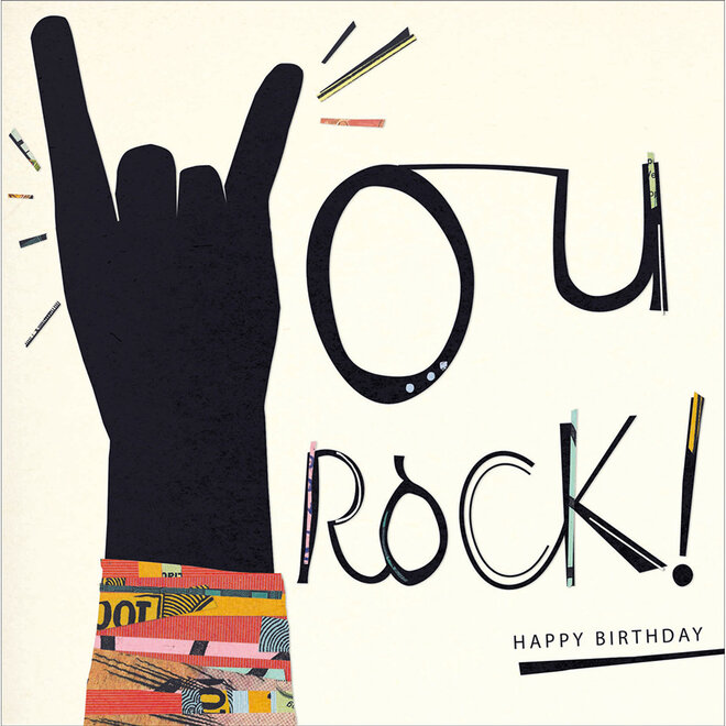 You Rock Birthday Card