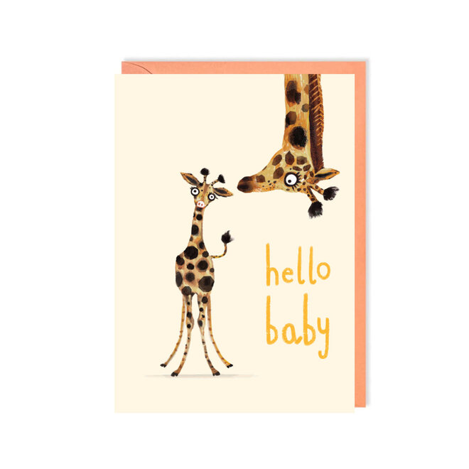 Hello Baby Giraffe Card