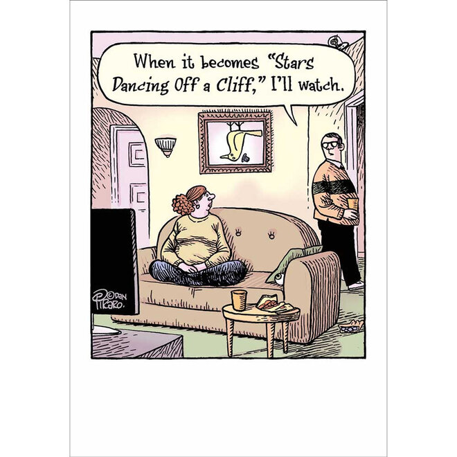 TV Debacle Greeting Card