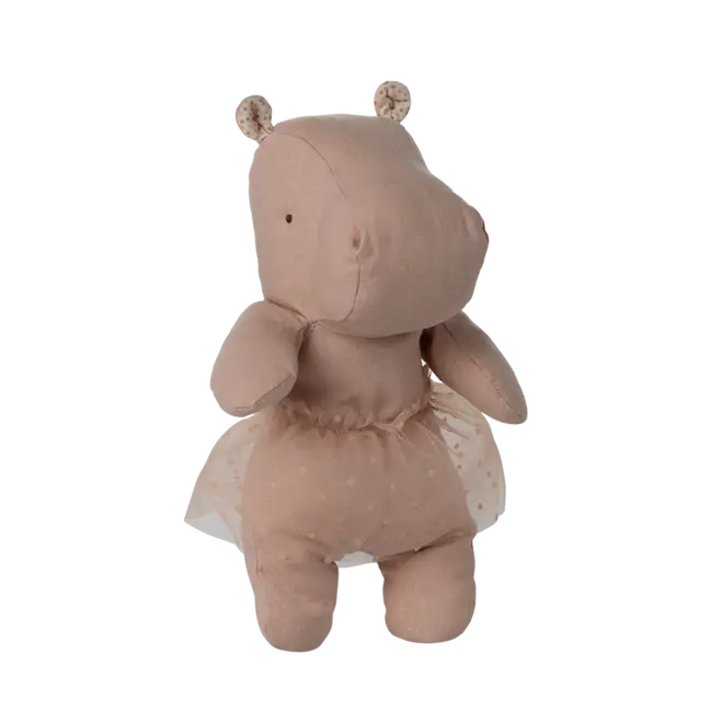 Safari Friends Small Hippo with Skirt - Soft Rose