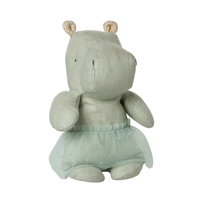 Safari Friends Small Hippo with Skirt - Mint