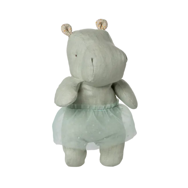 Safari Friends Small Hippo with Skirt - Mint