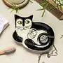 Hannah Turner Black & White Cat Trinket Dish