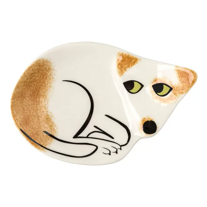 Scruffy Brown & White Dog Trinket Dish
