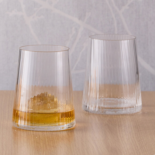 Empire Clear Double Old Fashioned Tumblers Pair