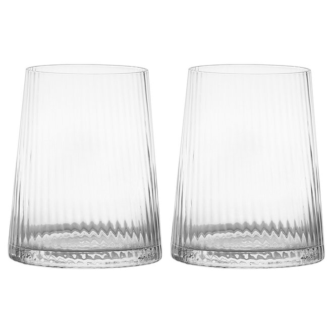 Empire Clear Double Old Fashioned Tumblers Pair
