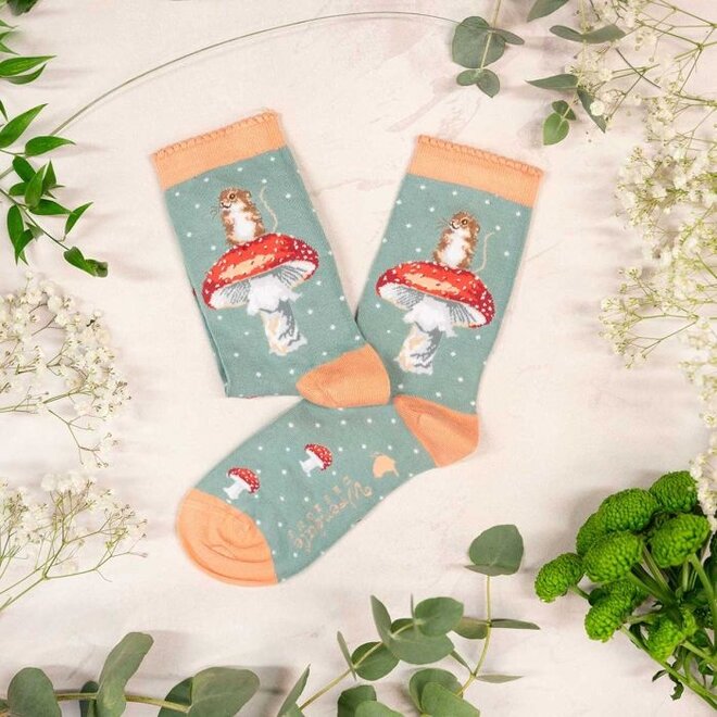 'He's a Fun-Gi' Mouse Women's Socks