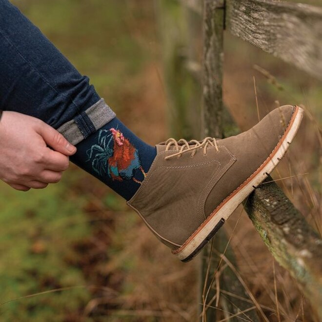 'Colours of the Rainbow' Cockerel Men's Socks