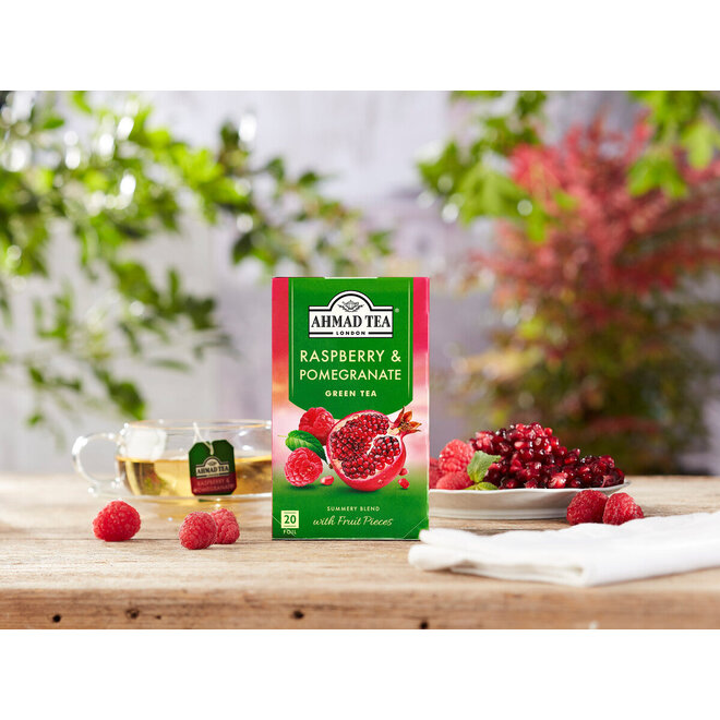 Ahmad Raspberry & Pomegranate Green 20s