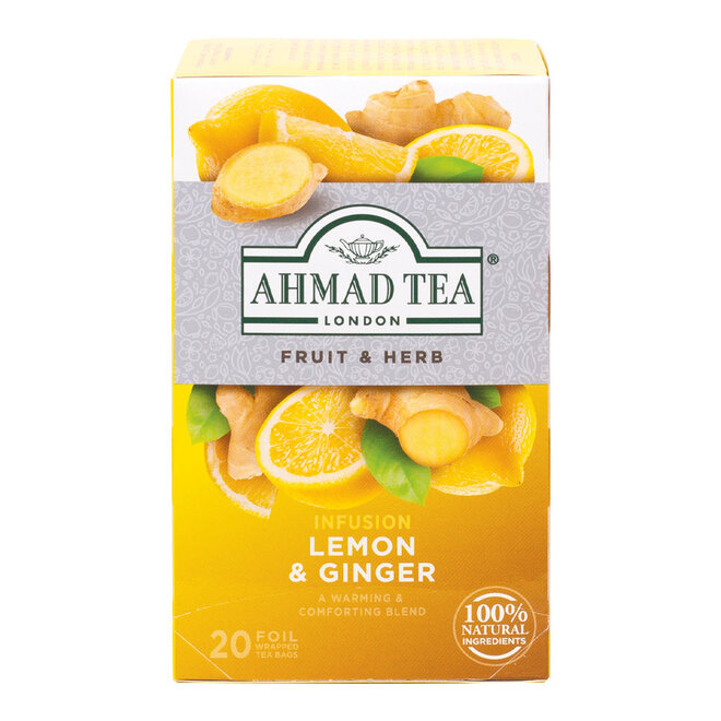 Ahmad Lemon & Ginger Herbal 20s