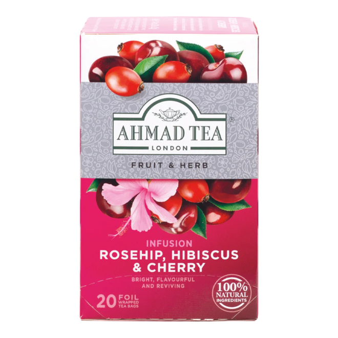 Ahmad Rosehip, Hibiscus & Cherry Herbal 20s