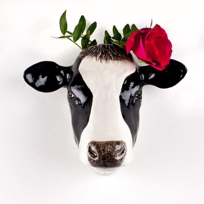 Friesian Cow Wall Vase