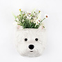 Quail Westie Small Wall Vase