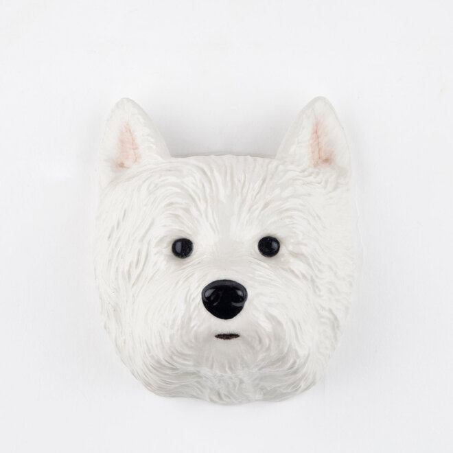 Quail Westie Small Wall Vase