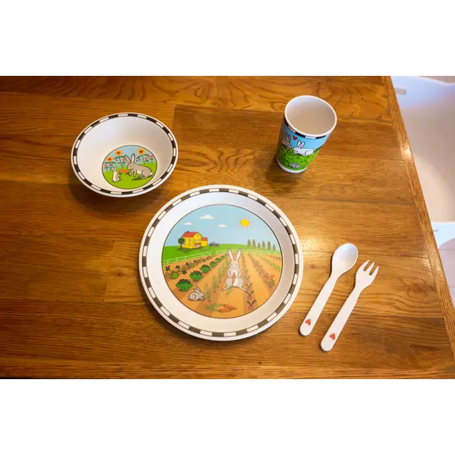 Bunnies Dish Set