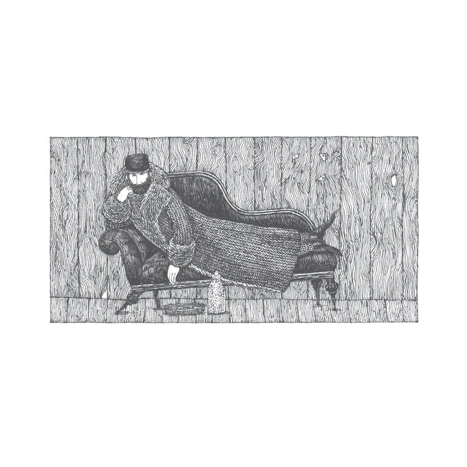 Edward Gorey: The Fraught Settee Boxed Notecards