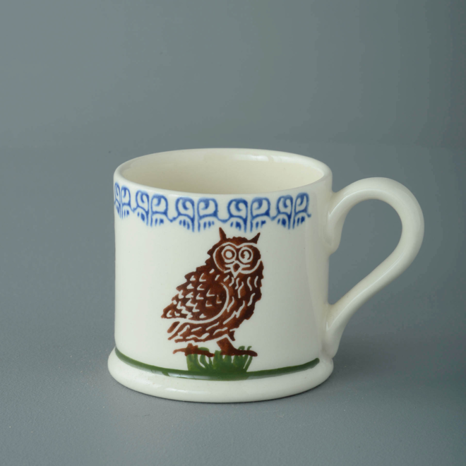 Owl on a Stump Small Mug