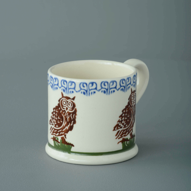 Owl on a Stump Small Mug